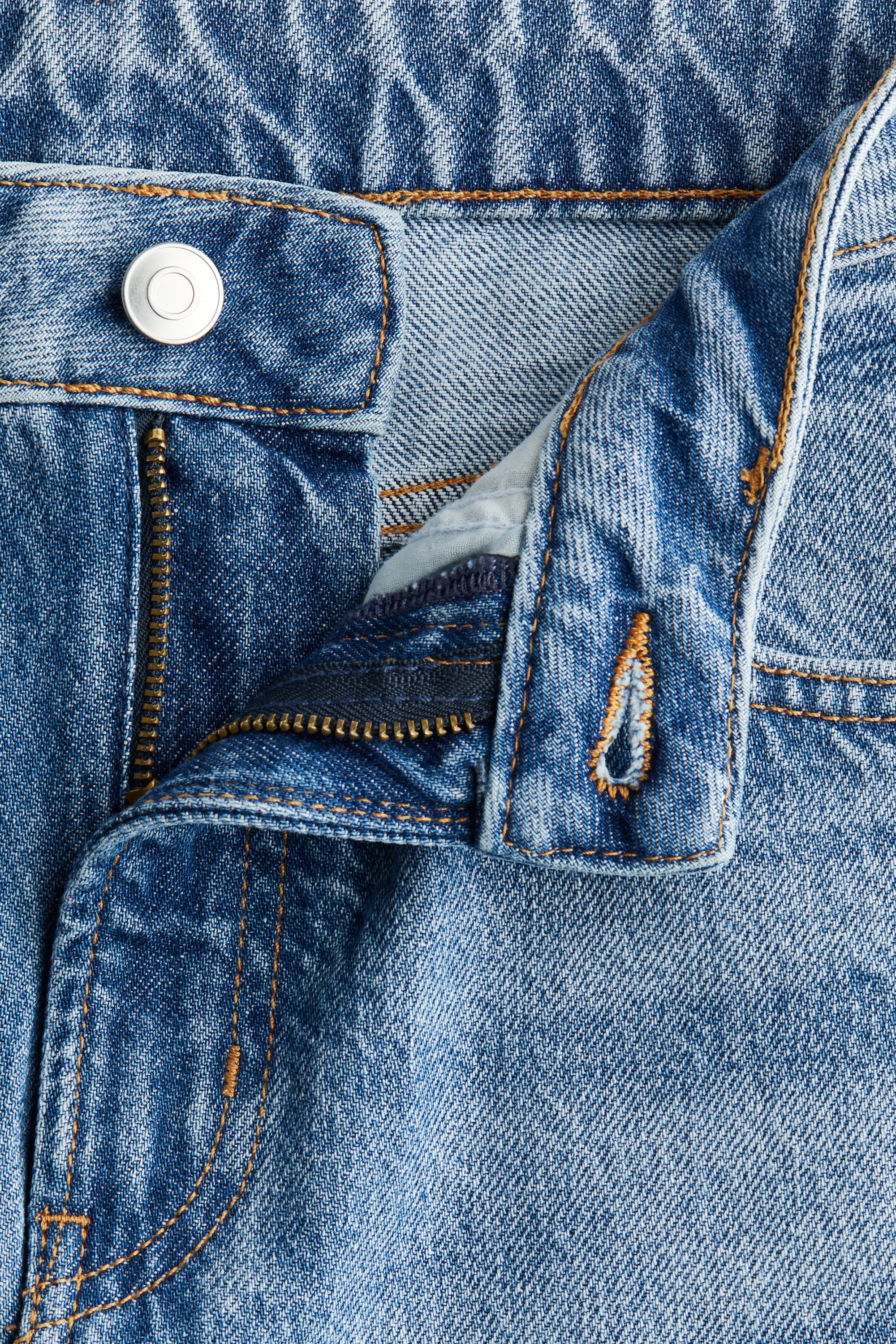 Wide Ultra High Jeans - Bleu denim/color block