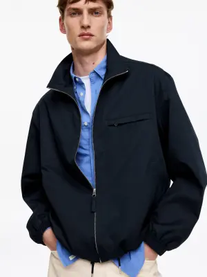 Veste carrée - Bleu foncé — photo 2