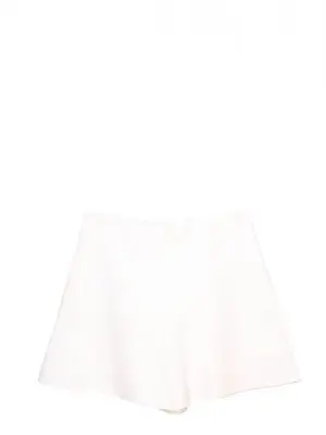 Short taille haute évasée en satin blanc Prix boutique 390€ Taille 36/38 — photo 1