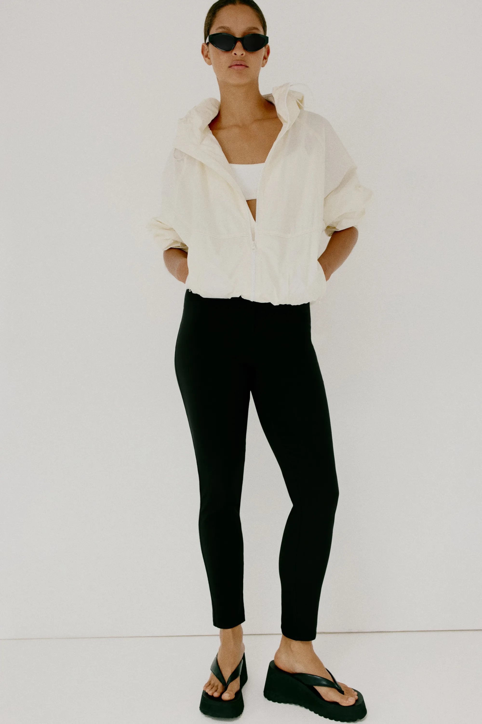 Pantalon 7/8 ajusté - Noir