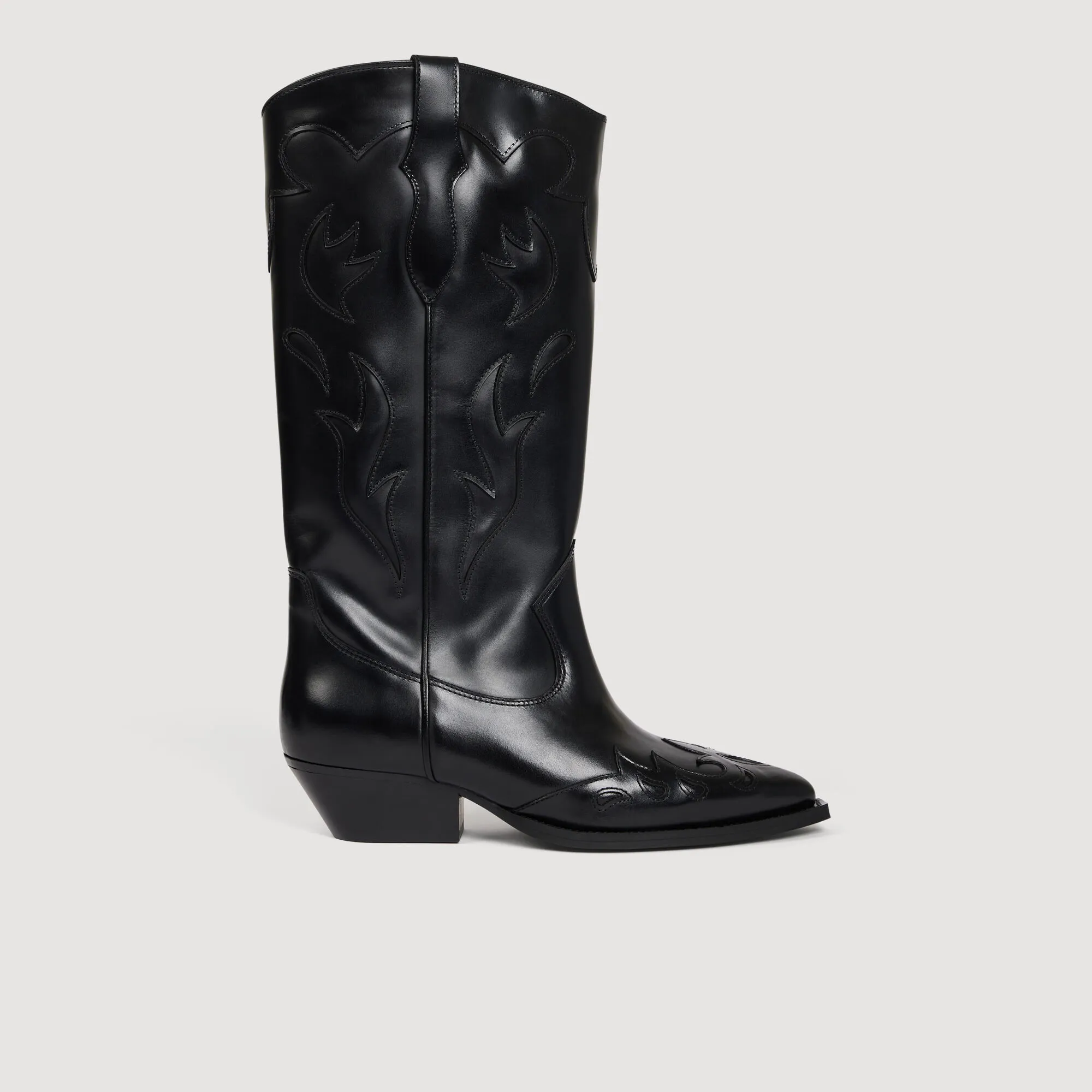 Bottes santiag en cuir 