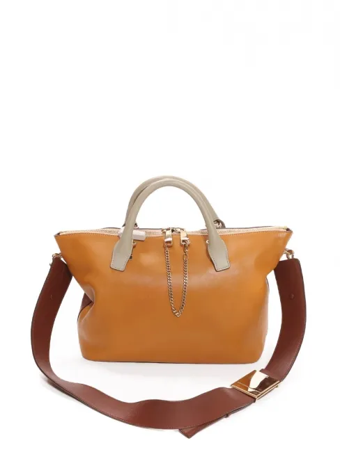 Sac à main BAYLEE à bandoulière en cuir camel et rouge bordeaux prix boutique 1500€