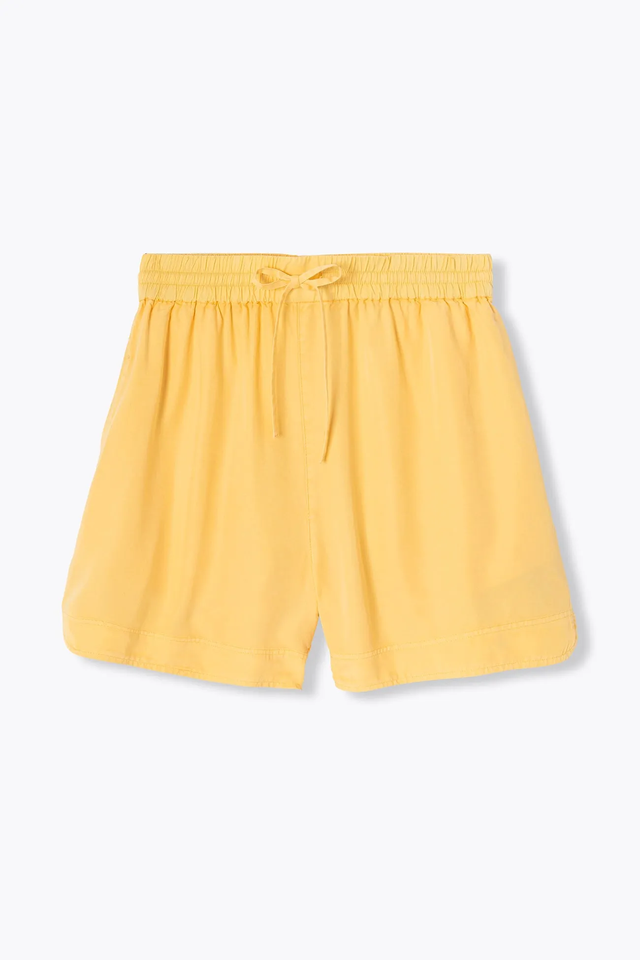 Short uni en lyocell Femme