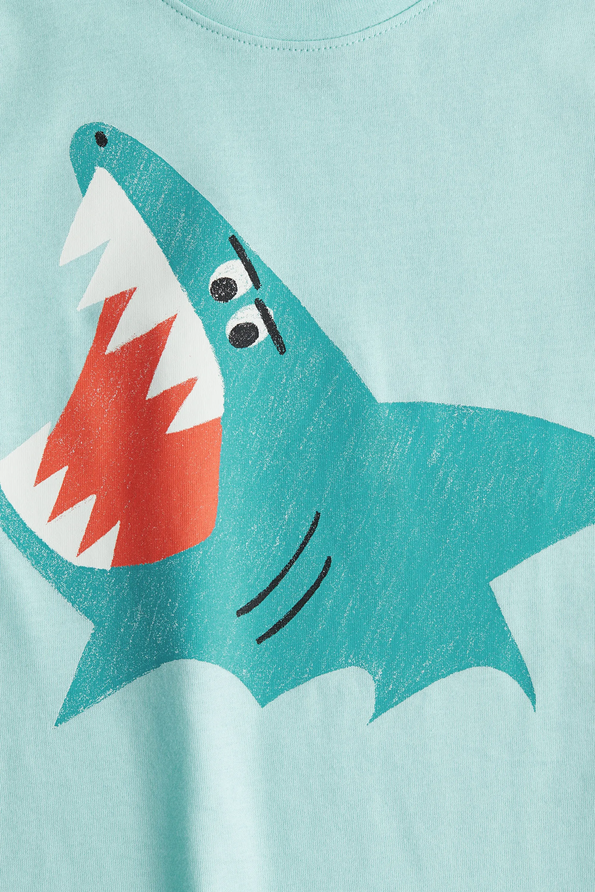 T-shirt imprimé - Turquoise/requin