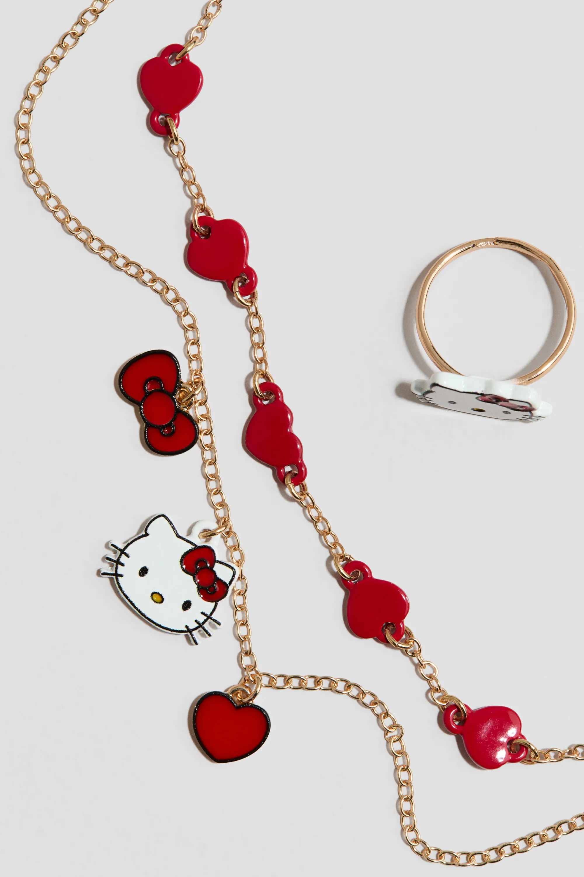 Parure de bijoux 2 pièces - Doré/Hello Kitty