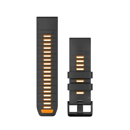 Bracelet Garmin Quickfit 26mm silicone graphite / orange 010-13393-05