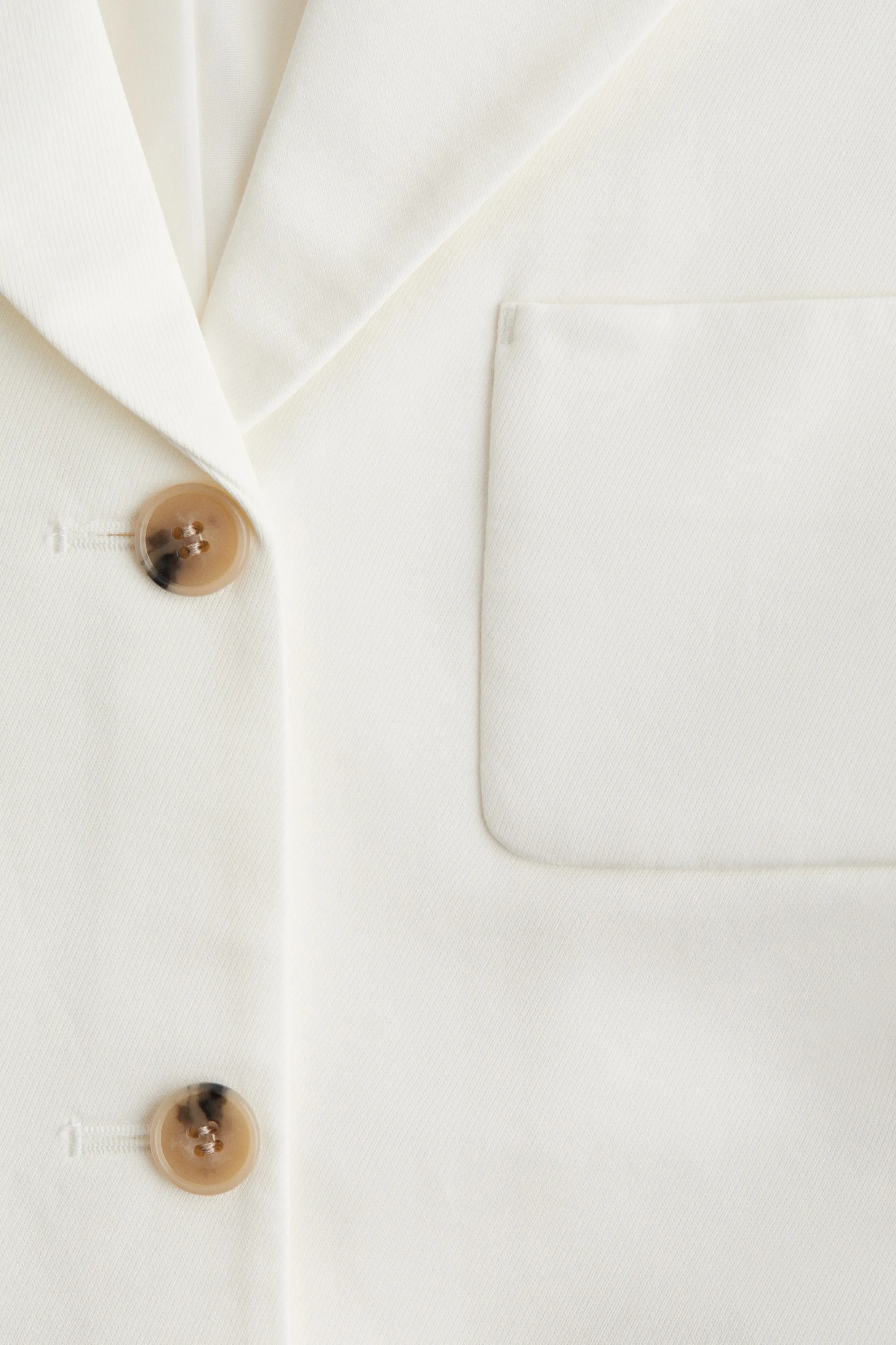 Blazer à fermeture droite - Blanc