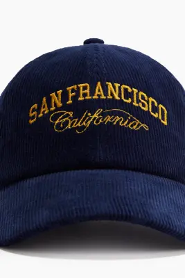 Casquette en velours côtelé - Bleu marine/San Francisco — photo 1