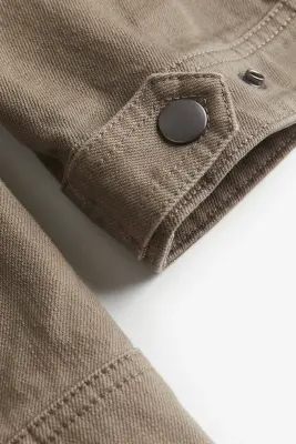 Veste en twill avec taille cintrée - Beige foncé — photo 2