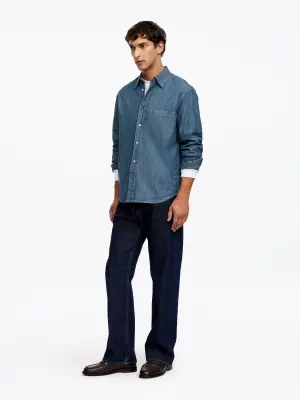 Chemise en jean - Bleu — photo 2