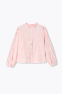 Chemise en cotonnade brodée — photo 1