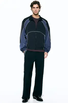 Veste de survêtement color block - Noir/color block — photo 3