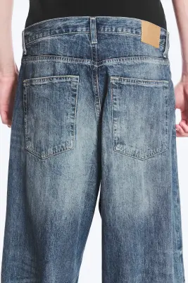 Jean baggy ample taille mi-haute unisexe Astro - Board Blue - Medium Blue — photo 4