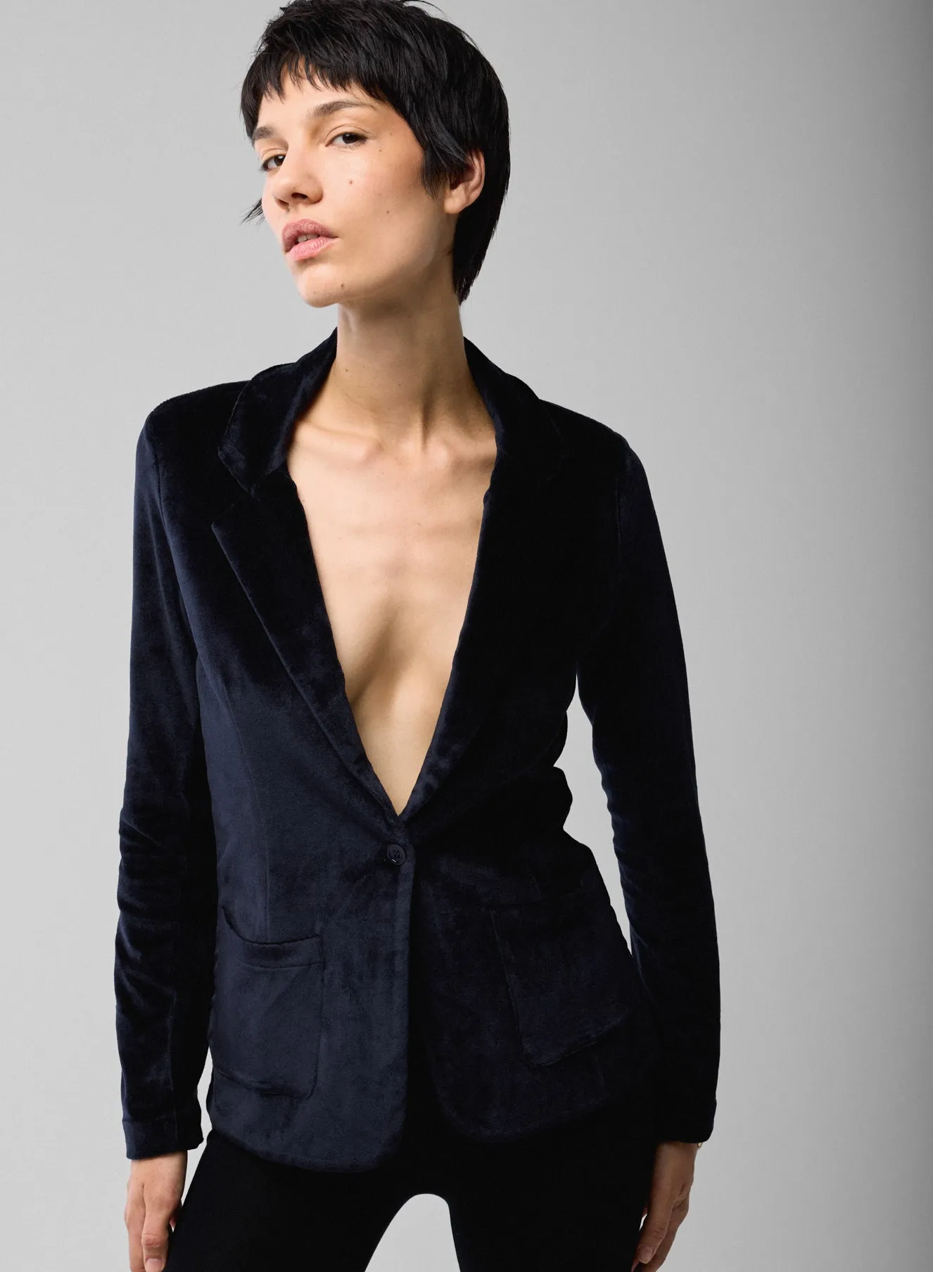 Veste en coton, modal et élasthanne