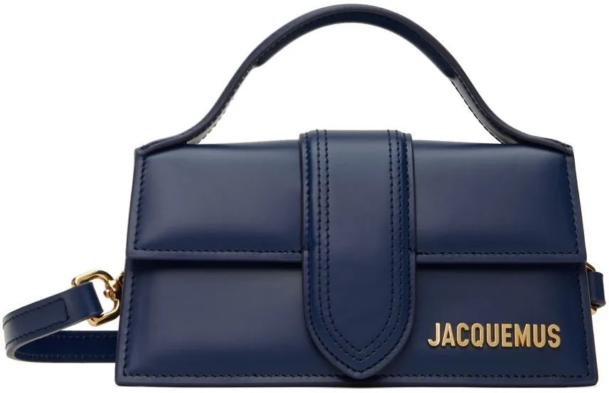 Sac a main grand bambino 213ba007 cuir dark navy avec bandouliere
