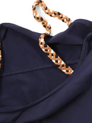 Maillot de bain une pièce bleu violet bretelle tressées Prix boutique 450€ Taille XS/S — photo 5