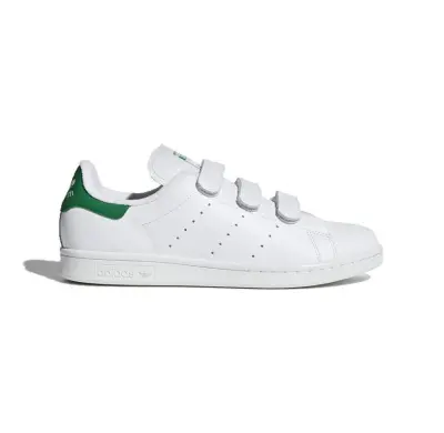 ADIDAS STAN SMITH VELCRO Blanc Vert — photo 2
