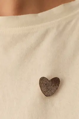 Broche Nolfa Noir/Dore — photo 2