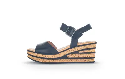 Sandales Gabor 44.651.27 Noires - Cuir Lacets Grande Pointure Femme — photo 2