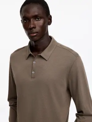 Polo léger - Marron — photo 3