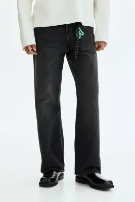 Loose Jeans - Noir denim — photo 2