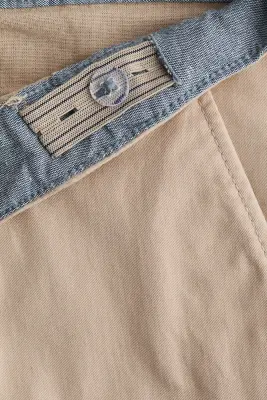 Chino effilé en twill - Beige clair — photo 2