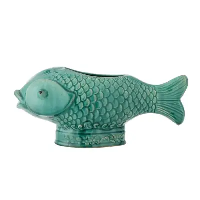 Cache Pot / Vase Poisson Vert — photo 2