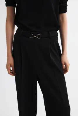 Pantalon en jersey romanite - Noir — photo 3