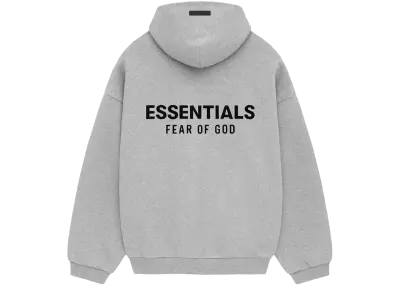 Fear Of God Essentials Hoodie Fleece Light Heather Gray — photo 5