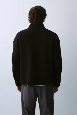 Veste de sport en tissu Teddy bear - Noir — photo 3