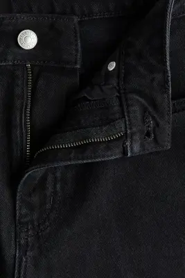Wide High Waist Jeans - Noir — photo 5