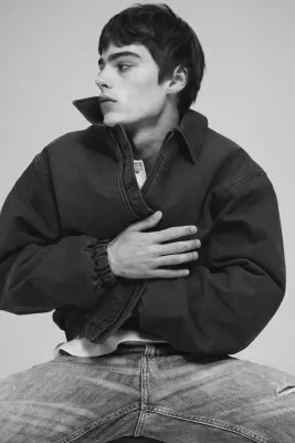 Veste mi-saison - Noir délavé — photo 1
