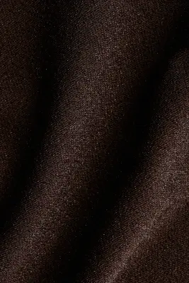 Robe à effet drapé avec bretelles fines - Marron foncé — photo 4