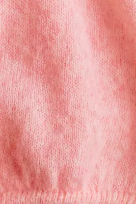 Pull avec col à nouer - Rose ancien — photo 4