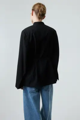 MAMA Blazer avec ceinture - Noir — photo 2