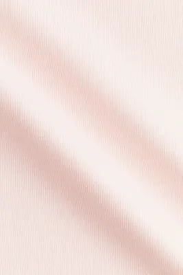 Raglan-sleeved cotton top - Rose pâle/color block — photo 4