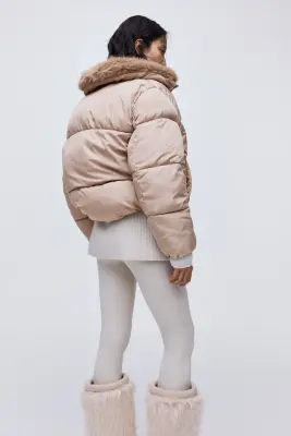 Doudoune oversize - Taupe clair — photo 4