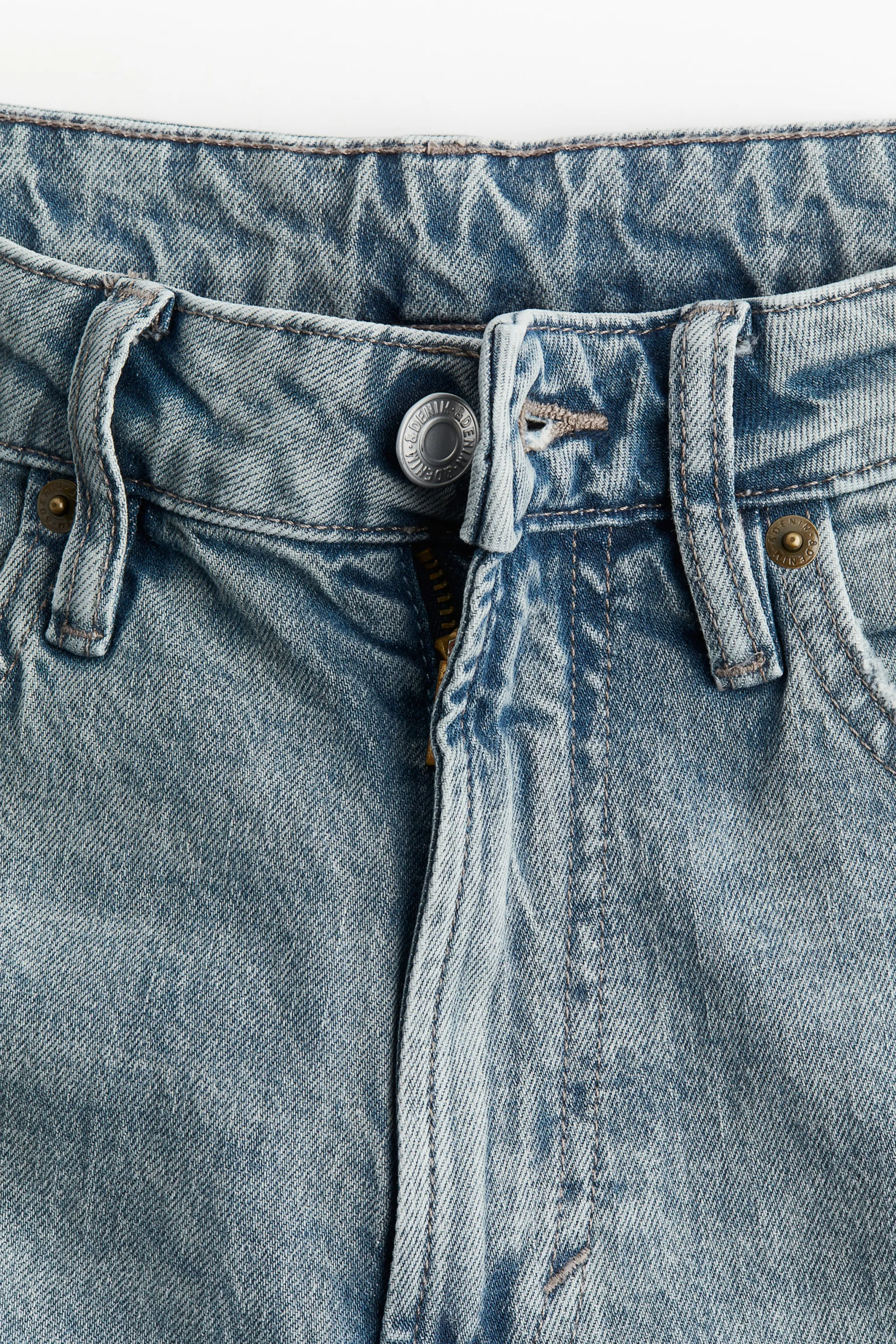 Curvy Fit Slim High Jeans - Bleu denim clair