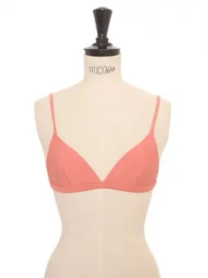Haut de maillot de bain bikini triangle rose bonbon Taille S — photo 1