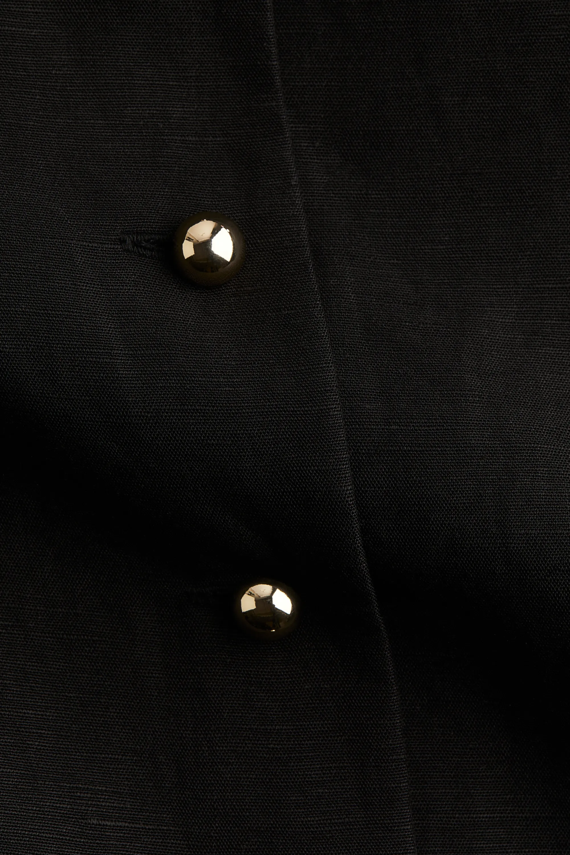 Robe en lin mélangé - Noir