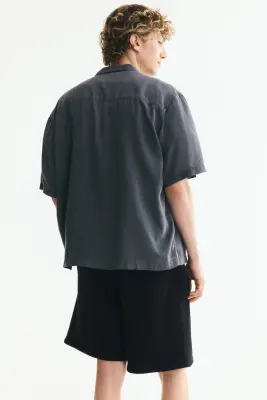 Short Relaxed Fit en molleton - Noir/Iron Maiden — photo 2