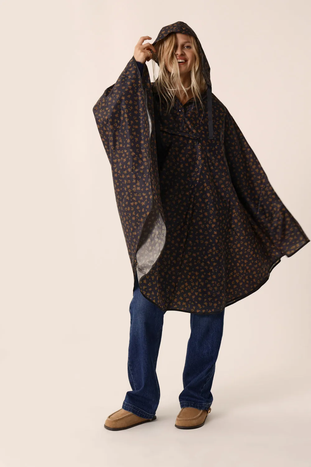 Poncho imperméable Leo Noir