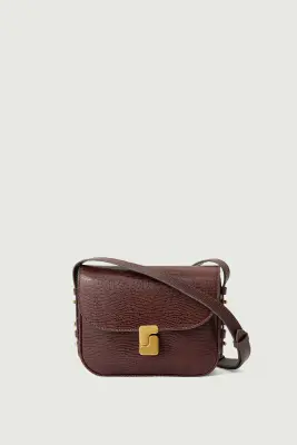SAC BELLISSIMA MINI CHOCOLAT LÉZARD — photo 1