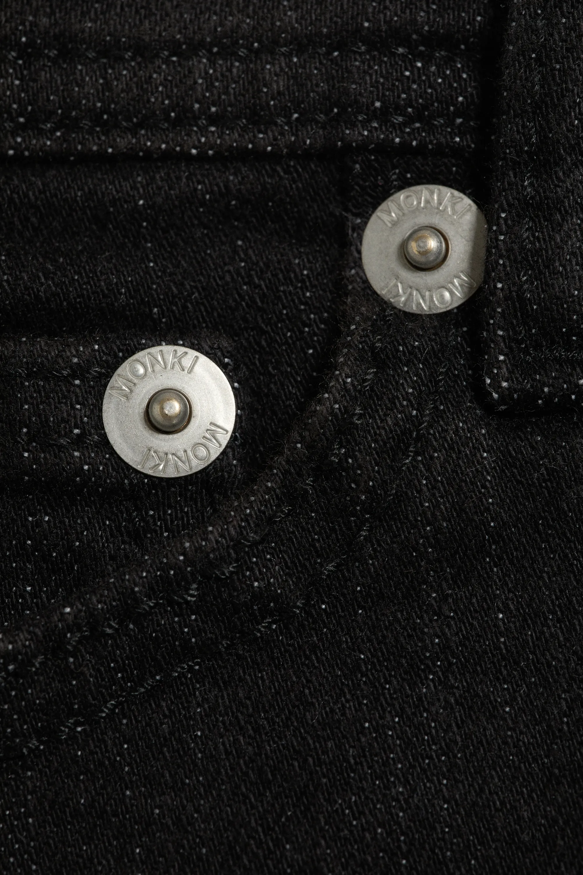 Short denim ajusté taille basse - Ink Black - Noir