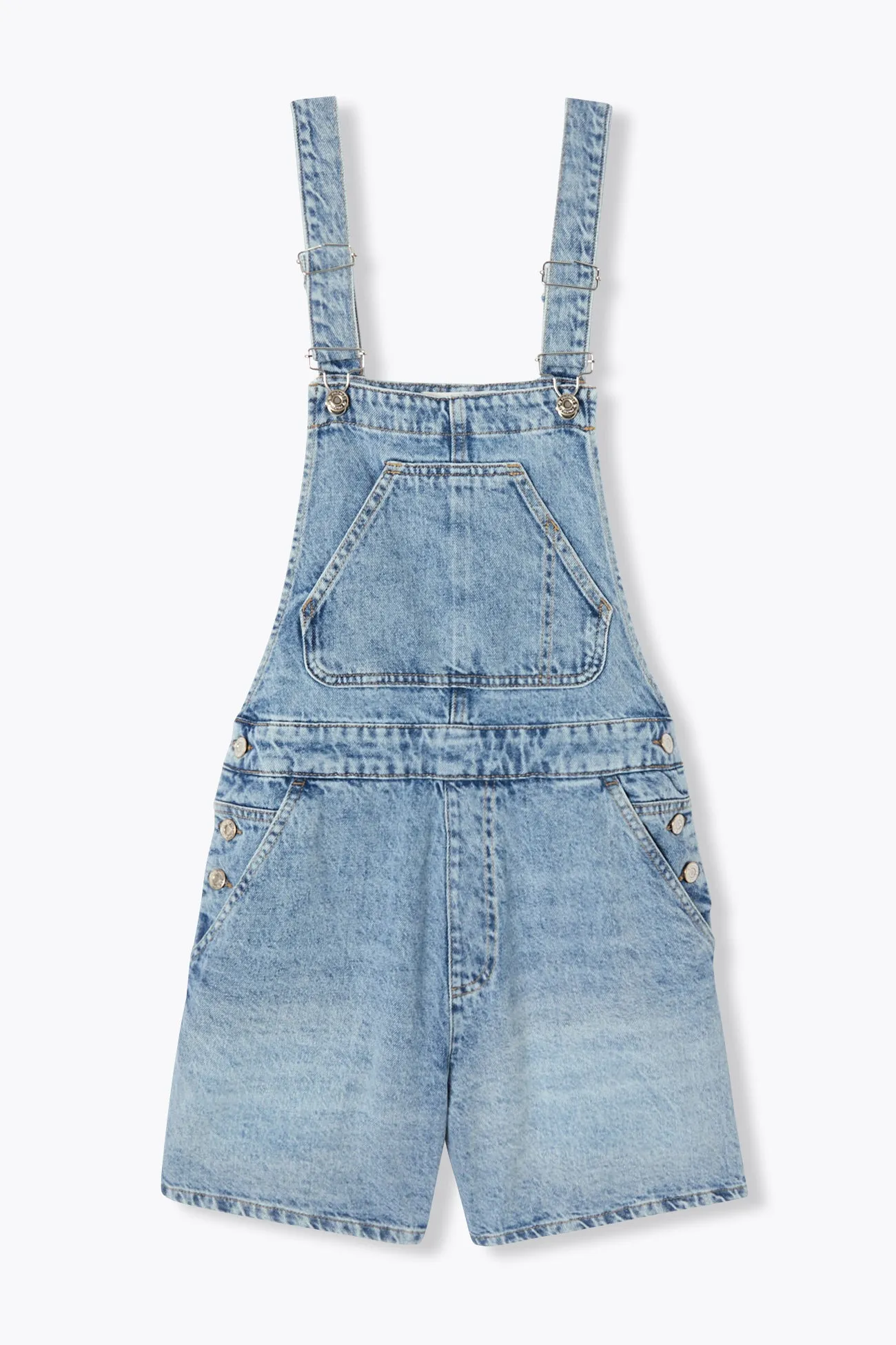 Salopette-short en jean Femme