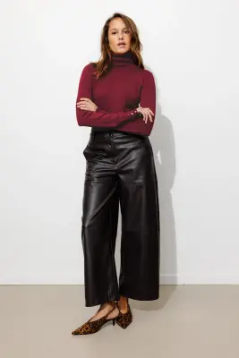 Pull fin col roulé Femme — photo 3