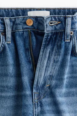 Straight High Jeans - Bleu denim — photo 2