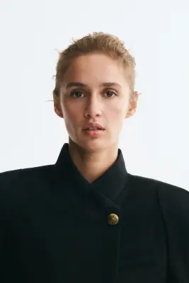 Veste à épaulettes - Noir — photo 1