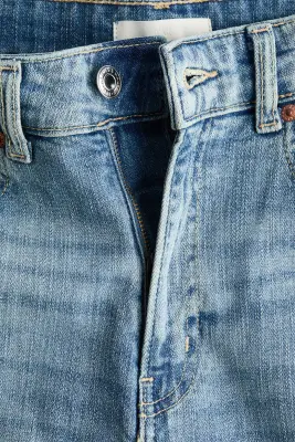 Wide High Waist Jeans - Bleu denim clair — photo 4