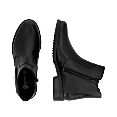 Bottines Remonte D0F70-00 Noires - Lacets Grande Pointure Femme — photo 4